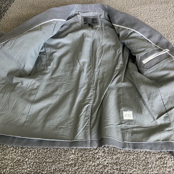 J. Crew Grey Schoolboy Blazer in Linen - Picture 7 of 8